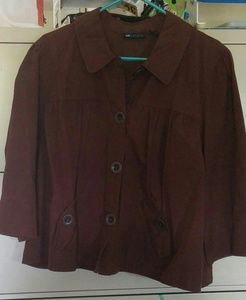 Ladies 3/4 Sleeve Cropped Style Jacket